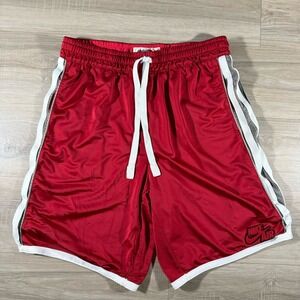 Vintage‎ Nike Air Basketball Shorts Men's Large Red Y2K Embroidered Striped